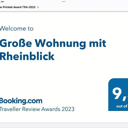 Grosse Wohnung Mit Rheinblick Boppard Exterior photo