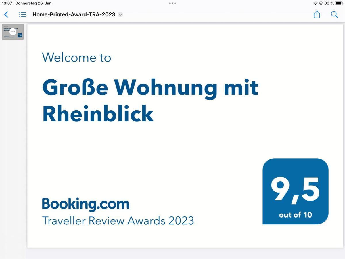 Grosse Wohnung Mit Rheinblick Boppard Exterior photo